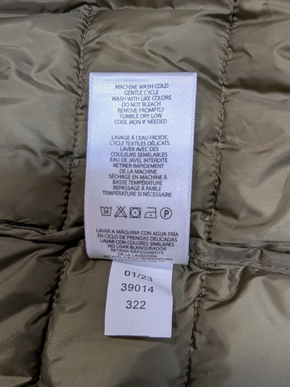 NWT Lauren Ralph Lauren Soft Puffer Hooded Recycled Jacket Olive Packable  Sz M - Picture 14 of 15